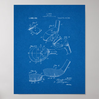 Golf-club Patent - Blueprint Poster