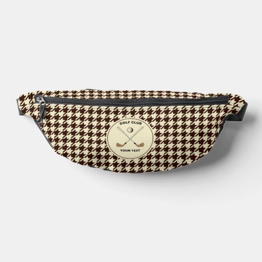 Golf Club personnalisé Golfer Brown Houndstooth (Poser)