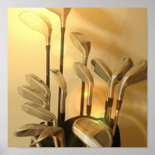 Golf Club Poster Print (Voorkant)