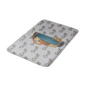 Golf Clubs Bag Tiled Text Design  Badmat (Gekanteld)