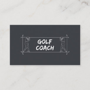 Golf Coach Docent Lessen Instructie Instructeur Visitekaartje