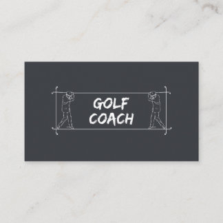 Golf Coach Docent Lessen Instructie Instructeur Visitekaartje