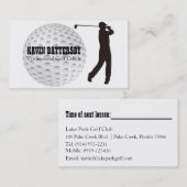 Golf Coach Golfer-visitekaartje Visitekaartje (Voorkant / Achterkant)