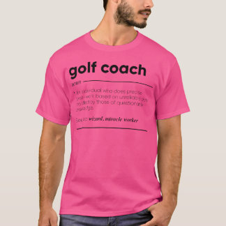 Golf Coach Grappige Definitie T-shirt