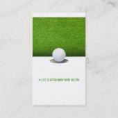 Golf Coach | Professionele Golf Instructor Lesson Visitekaartje (Achterkant)