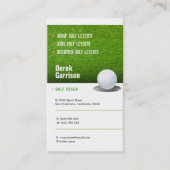 Golf Coach | Professionele Golf Instructor Lesson Visitekaartje (Voorkant)
