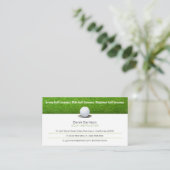 Golf Coach | Professionele Golf Instructor Lesson Visitekaartje (Staand voorkant)