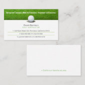 Golf Coach | Professionele Golf Instructor Lesson Visitekaartje (Voorkant / Achterkant)