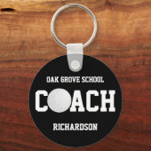 Golf Coach Sport Sleutelhanger (Voorkant)
