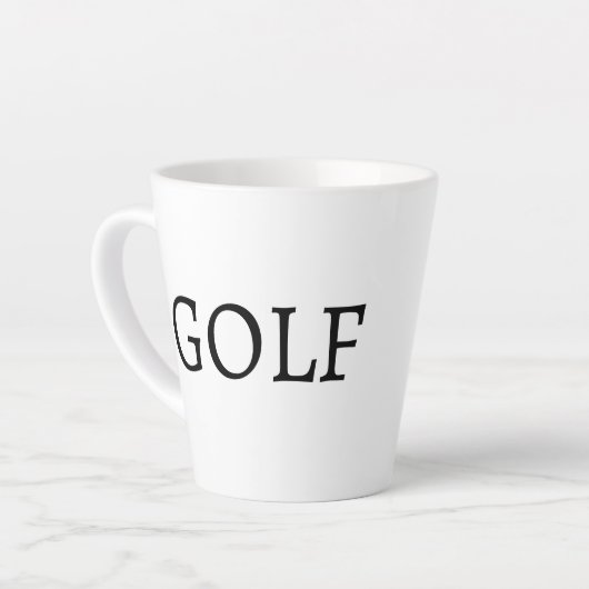 GOLF COFFEE TEA Latte Mug (Angle gauche)