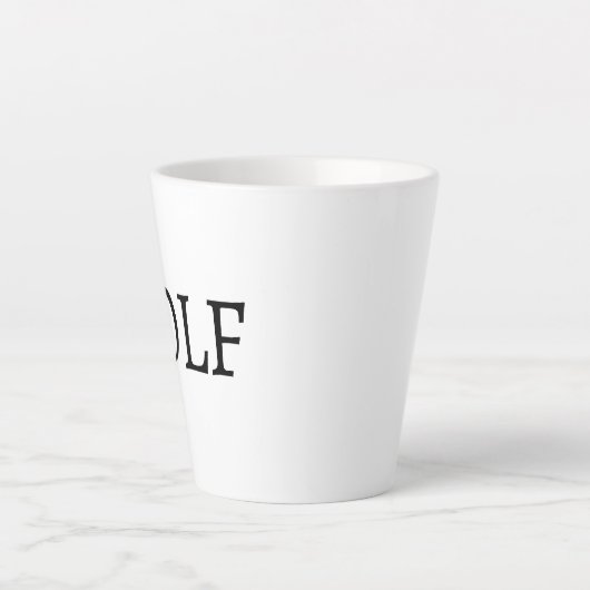 GOLF COFFEE TEA Latte Mug (Devant)