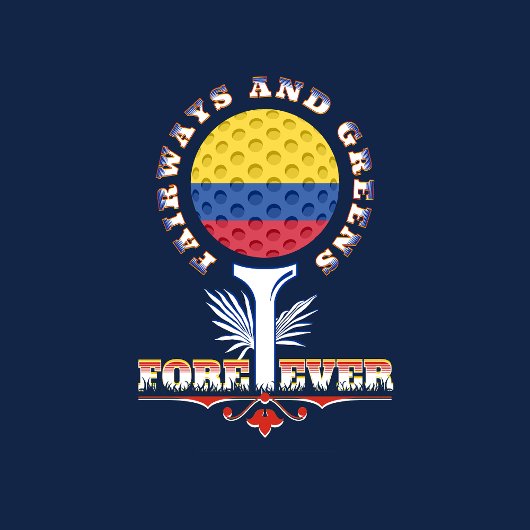 GOLF COLOMBIA PÈRE ÉQUIPE MÈRE LIGUE T-shirt