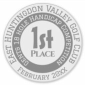 Golf Competition Prize Sticker (Devant)