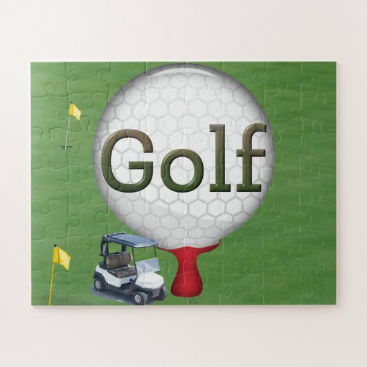 Golf Composite Ball Cart Flags Legpuzzel (Horizontaal)