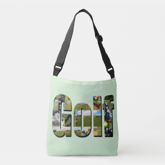 Golf Composition Afbeelding Logo, Crossbody Tas (Voorkant)