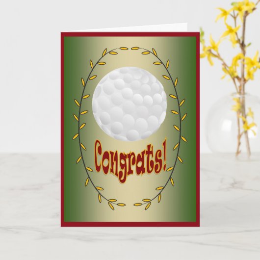 Golf - Congrats! Kaart (Gele Bloem)