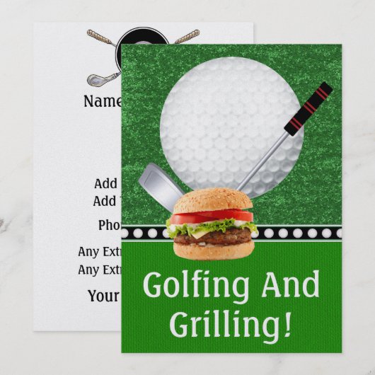 Golf Cookout Event - SRF Kaart (Voorkant / Achterkant)