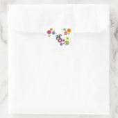 Golf Cool Polka Dots Ronde Sticker (Tas)