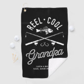 Golf Cool Reel Grand-père personnalisé serviette de pêc (En situation)