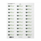 Golf Country Club Mailing Label (Full Sheet)