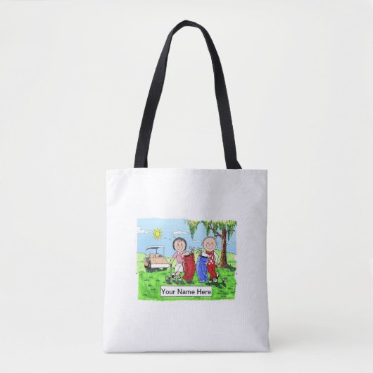 Golf Couple Tote Bag (Voorkant)