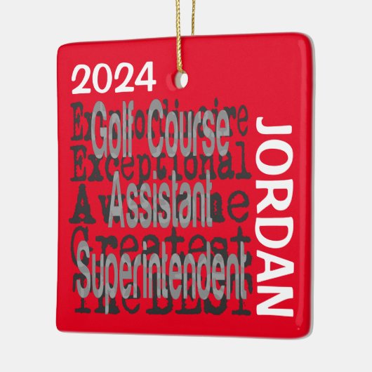 Golf Course Assistant Superintendent Buitengewoon Keramisch Ornament (Links)