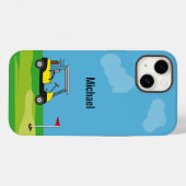 Golf Course Golf Cart Cartoon gepersonaliseerd Case-Mate iPhone Case (Achterkant (horizontaal))