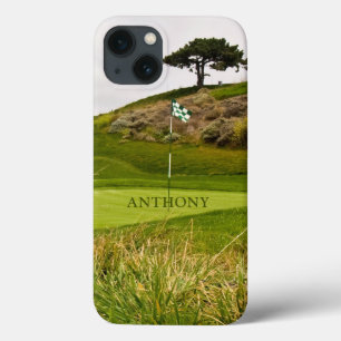Golf Course Green Golfer Photography of Your Photo iPhone 13 Hoesje