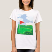 Golf Course Green Womens T-Shirt (Voorkant)