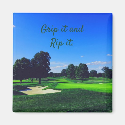 Golf Course Grip it and Rip it Magneet (Voorkant)