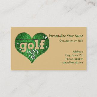 Golf Course Heart & Golf Club Way of Life Visitekaartje