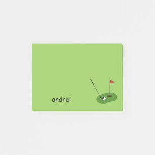 Golf Course Hole met vlag Personaliseren Post-it® Notes