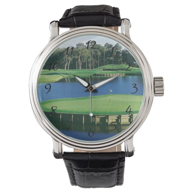 Golf Course landschapshorloge Horloge (Voorkant)