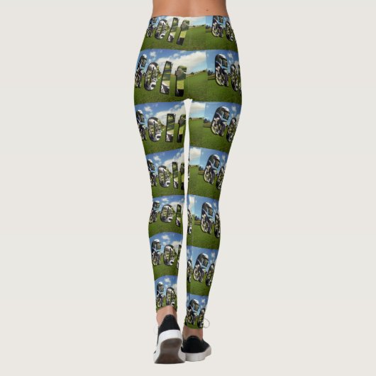 Golf Course Logo Dames Full Print Leggings (Dos)