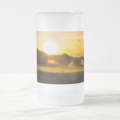 Golf Course Sprinklers tijdens Daybreak Matglas Bierpul (Center)