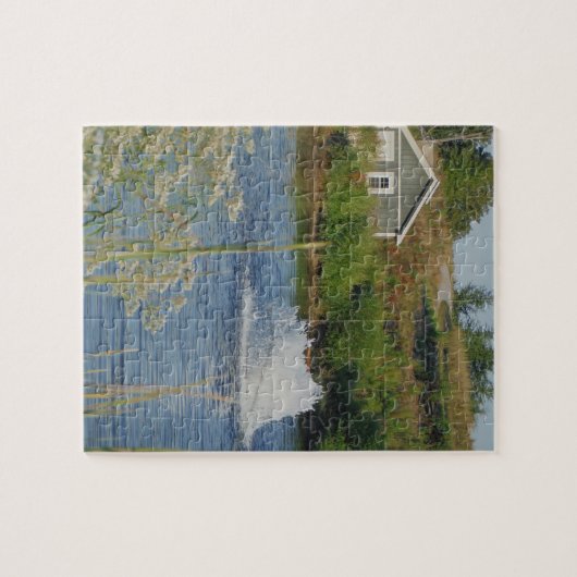 Golf Course vijver en fontein Legpuzzel (Horizontaal)