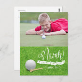Golf Creëer uw eigen bedankkaart Briefkaart (Voorkant / Achterkant)