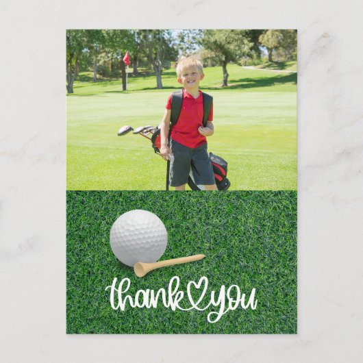 Golf Creëer uw eigen bedankkaart Briefkaart (Voorkant)