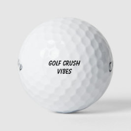 'Golf Crush Vibes' Playful Flirty Fun Valentine's Golfballen