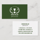 Golf Cup Logo | Golf Professional of Instructor Visitekaartje (Voorkant / Achterkant)