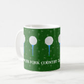 Golf customisé Country Club Café Mug (Devant gauche)