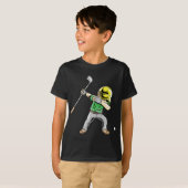 Golf dabbing boy grappige dab dansende t-shirt voo (Voorkant volledig)