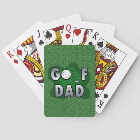 Golf Dad Club L Vaderdag Speelkaarten (Achterkant)