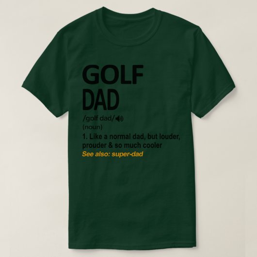 Golf Dad Definition T-shirt (Design voorkant)