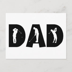 Golf Dad Gift Briefkaart