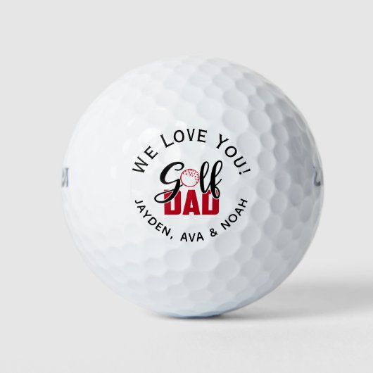 Golf Dad Golf Balls Golfballen (Voorkant)