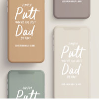 Golf dad modern khaki groene typografie grappig