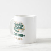 Golf Dad Personalized Mug Gift Koffiemok (Voorkant links)