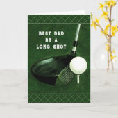 Golf Dad Vaderdag Kaart (Gele Bloem)