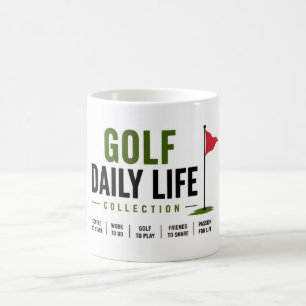 Golf dagelijks leven golfer koffiemok